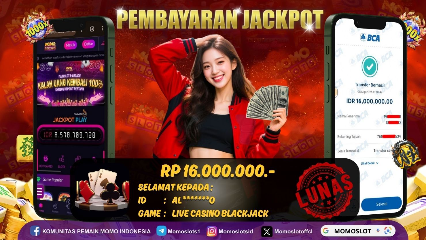MOMOSLOTS JACKPOT LIVE CASINO BLACKJACK